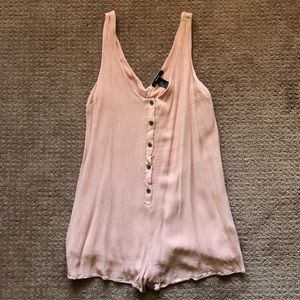 Forever 21 Light Pink Tank Top Romper